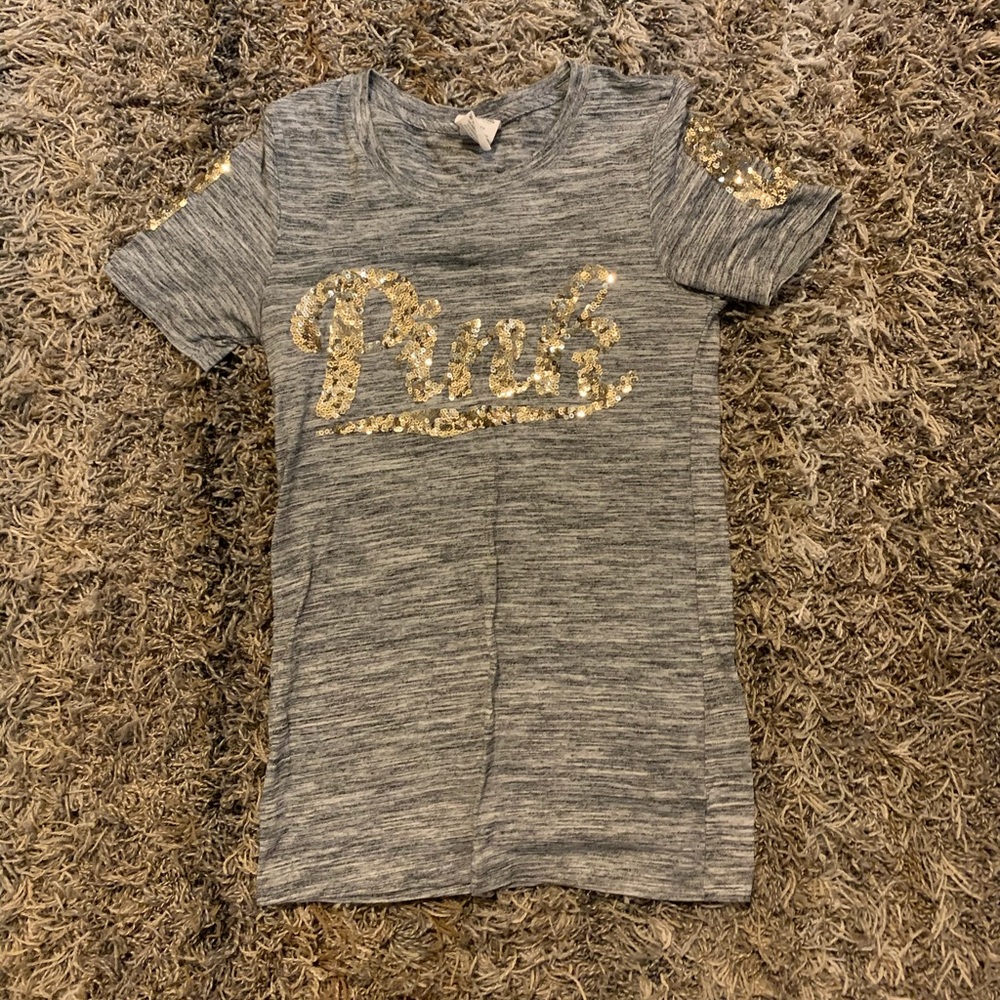 Pink bling tee